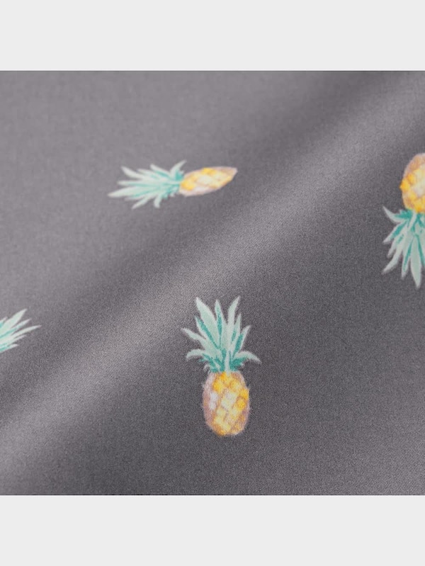 サテンパジャマ(半袖&ロングパンツ)(パイナップル)+X