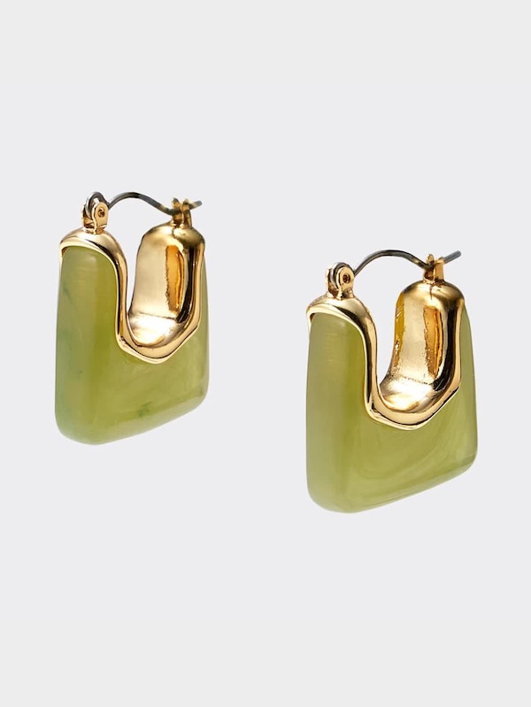 クリアカラースクエアピアスセット