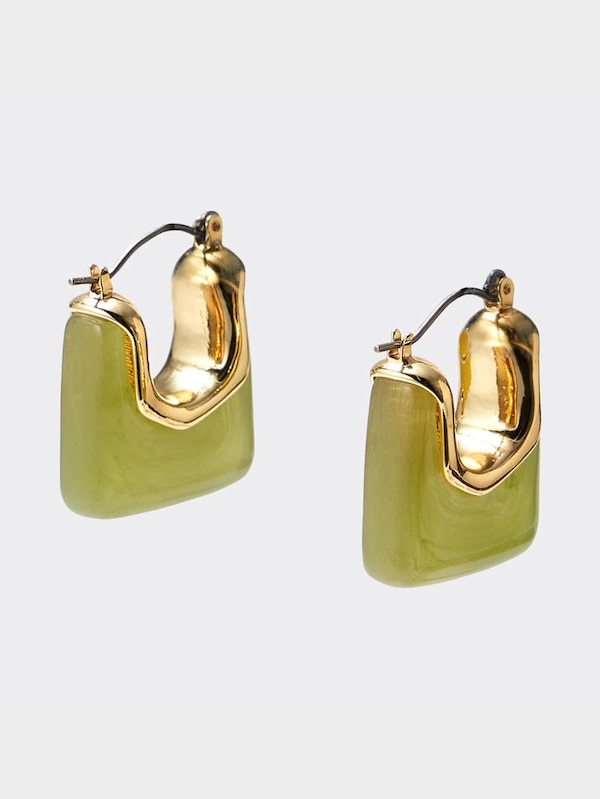 クリアカラースクエアピアスセット