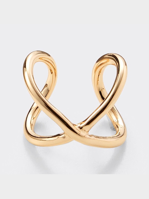 クリアメタルフープピアス&イヤーカフセット