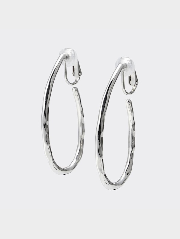 オーバルフープイヤリング&イヤーカフセット