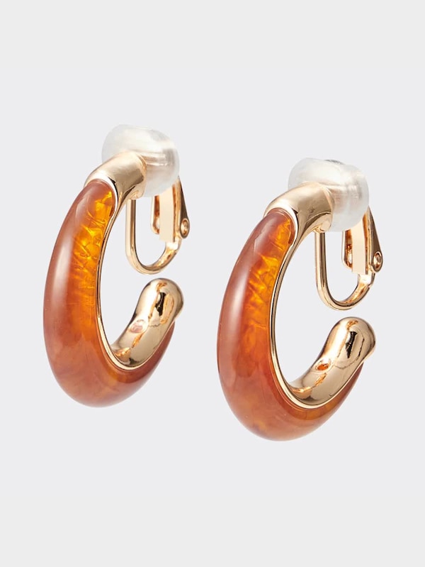 カラーフープイヤリング&イヤーカフセット