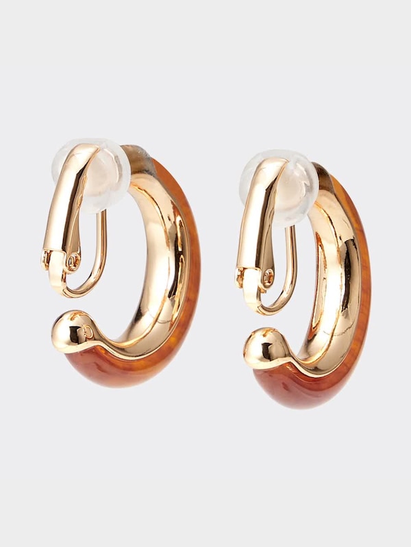 カラーフープイヤリング&イヤーカフセット