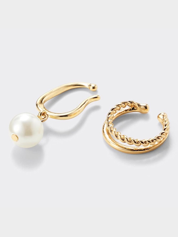 パールライク&メタルイヤーカフセット