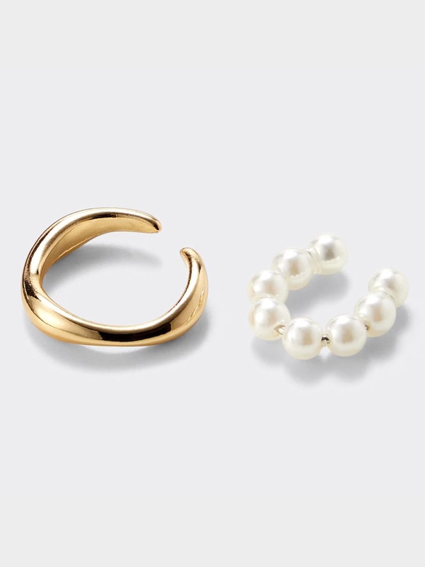 パールライク&メタルイヤーカフセット