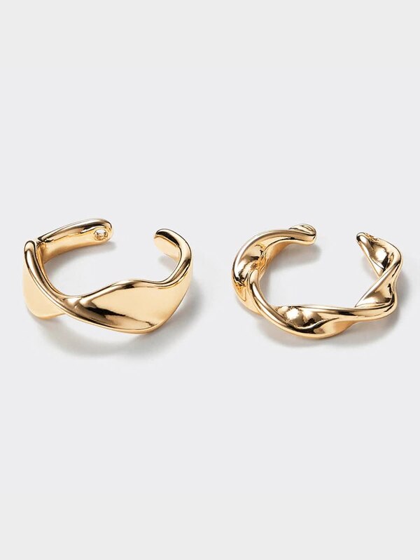 クリア&メタルイヤーカフセット