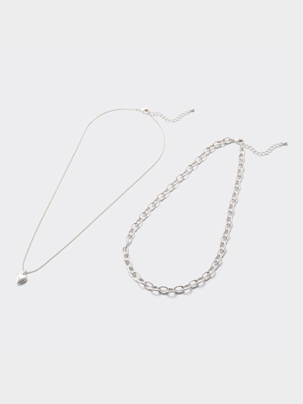 ハートモチーフネックレスセット