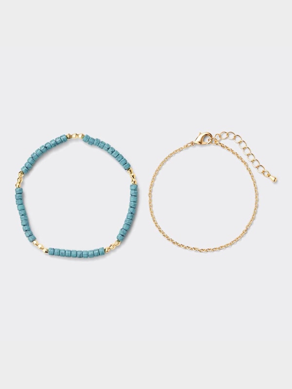 カラービーズブレスレット