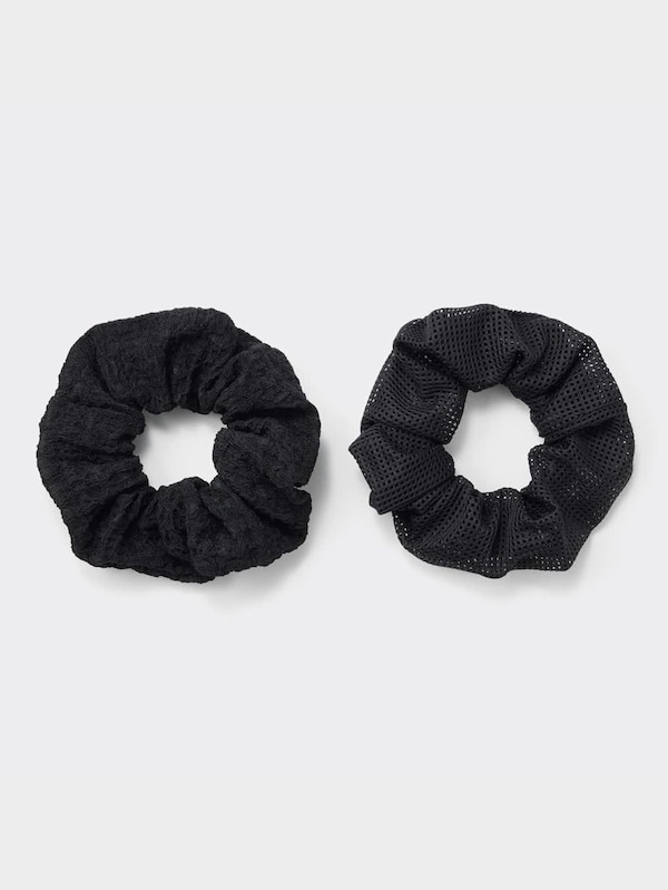 メッシュ&レースシュシュセット2P