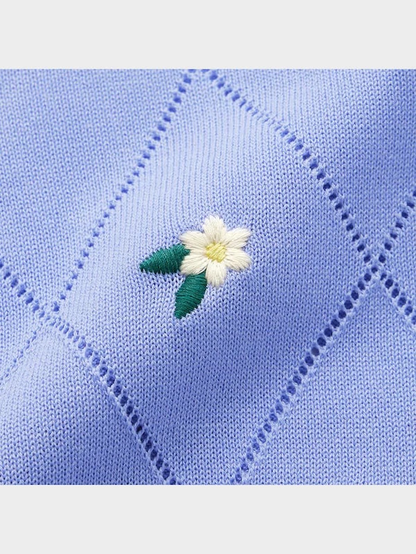 エンブロイダリーカーディガン(半袖)OSC+EC