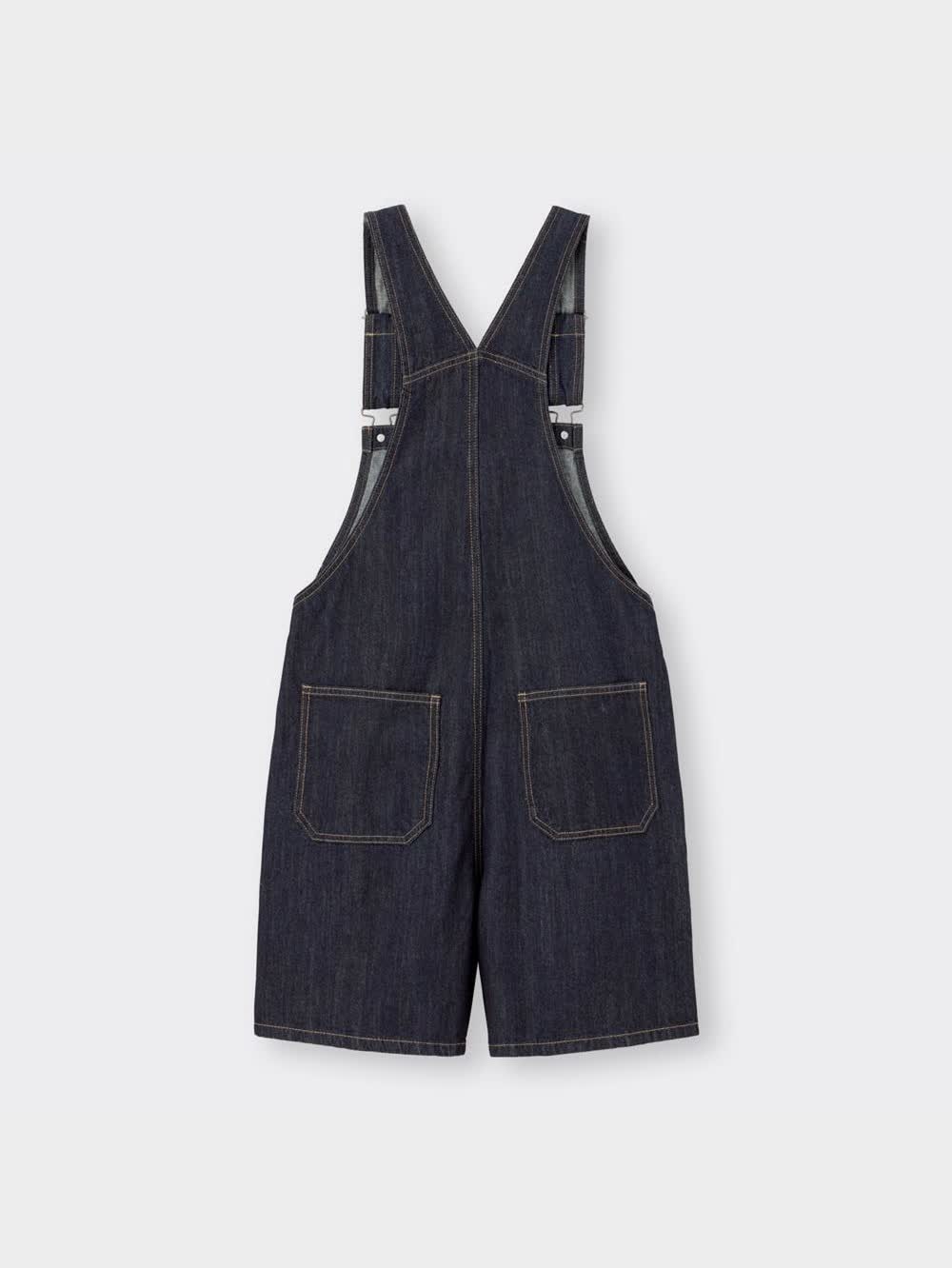 GU公式 | デニムサロペットショーツOSB+EC