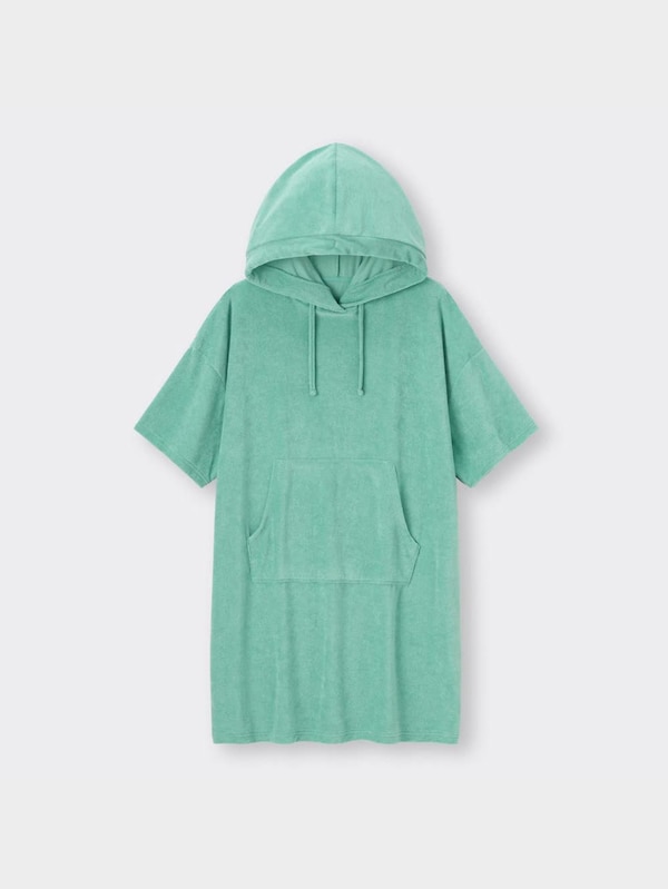 ソフトパイルビッグパーカ(半袖)+E