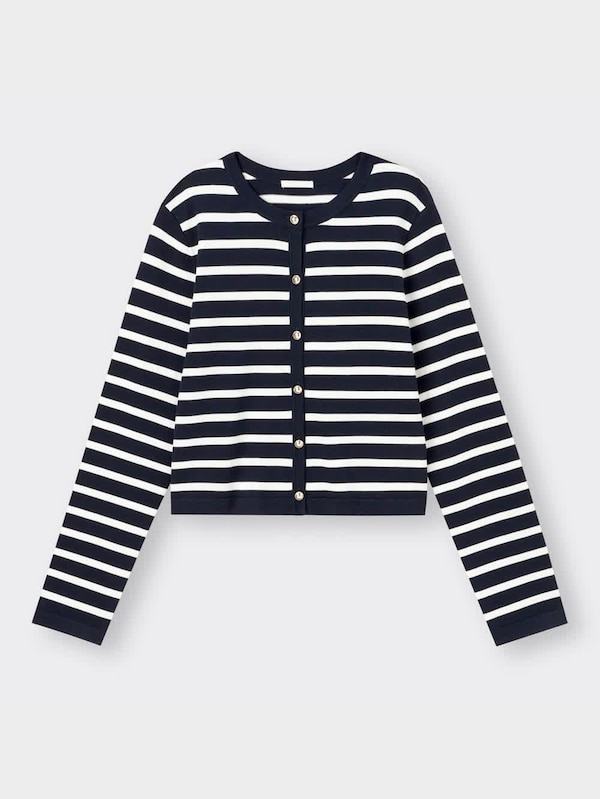 UVカットカーディガン(長袖)(ボーダー)OSB+EC