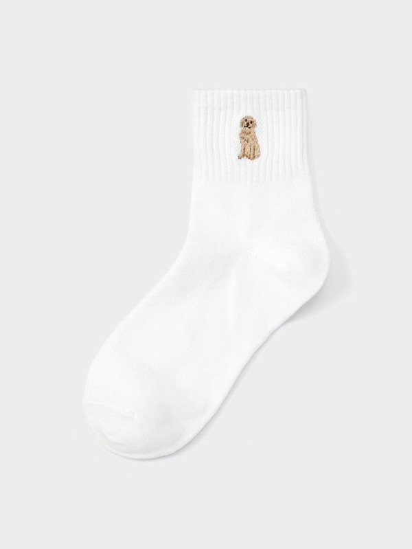 アンクルソックス(刺繍)