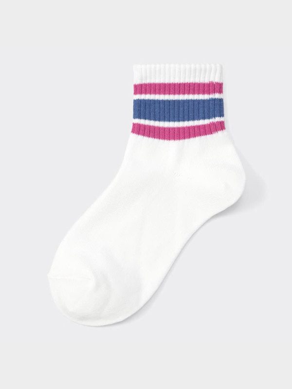 リブラインアンクルソックス