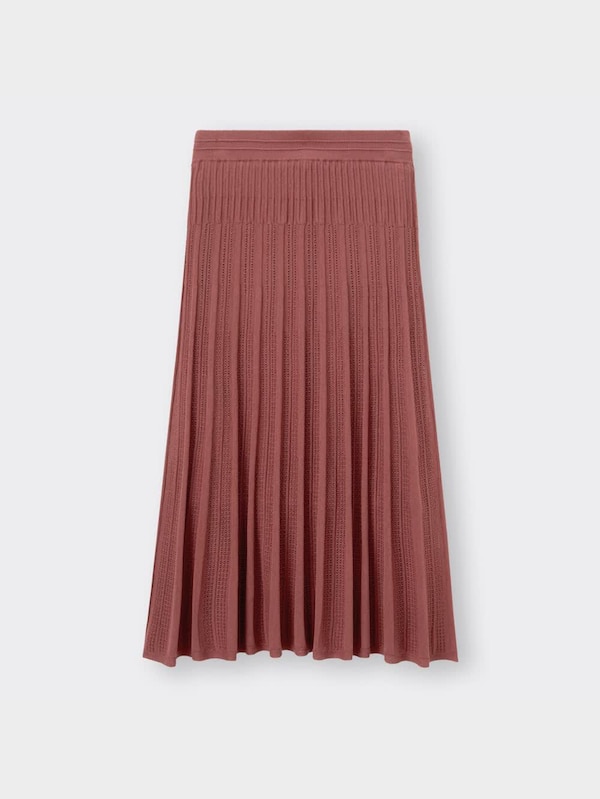 透かし編みニットスカートZ+E