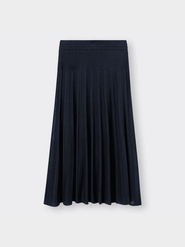 透かし編みニット  スカートZ+E