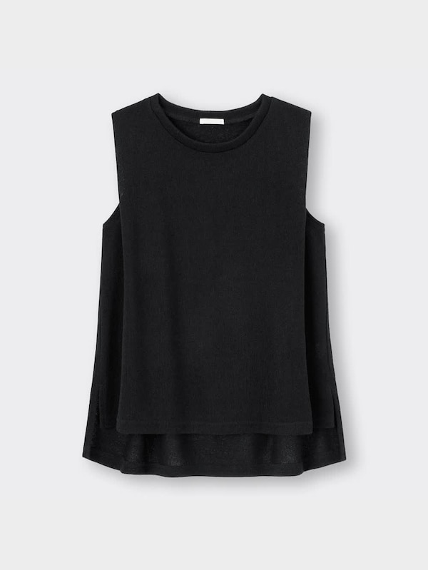 ループヤーンジャージーT(ノースリーブ)+X