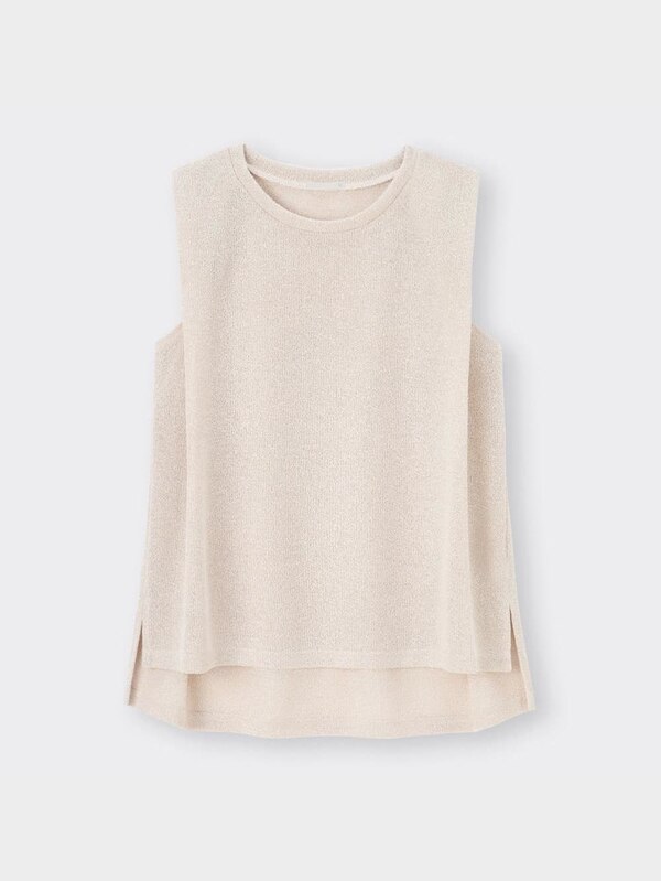 ループヤーンジャージーT(ノースリーブ)+X