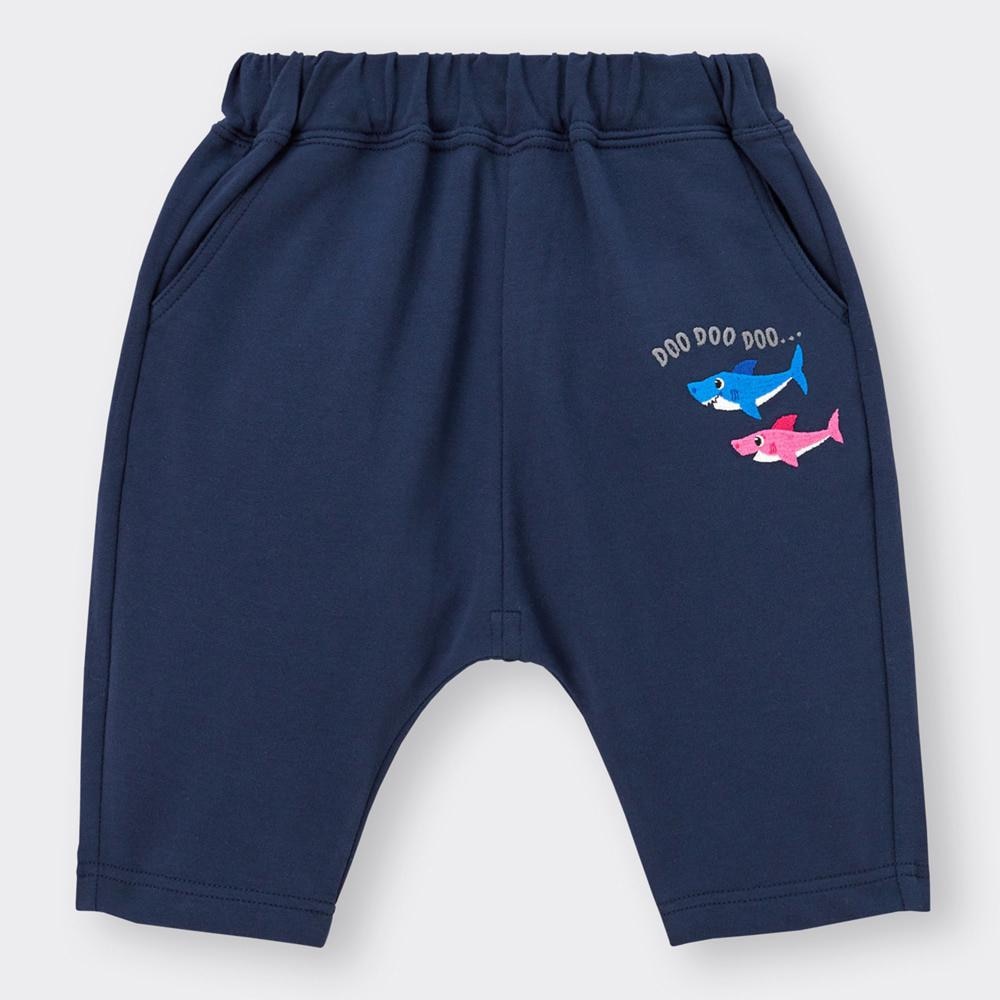 GU公式 | BABY(TODDLER)サマナルパンツ(7分丈) Baby Shark 1