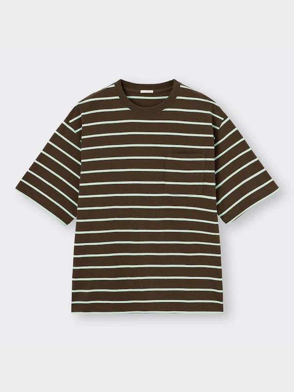 オーバーサイズT(5分袖)(ボーダー)