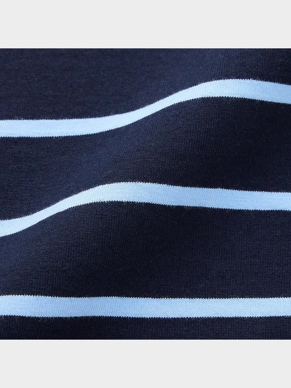 GU公式 | オーバーサイズT(5分袖)(ボーダー)