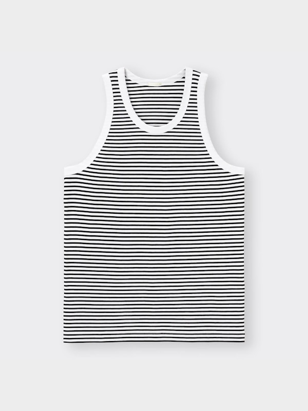 リブタンクトップ(ボーダー)