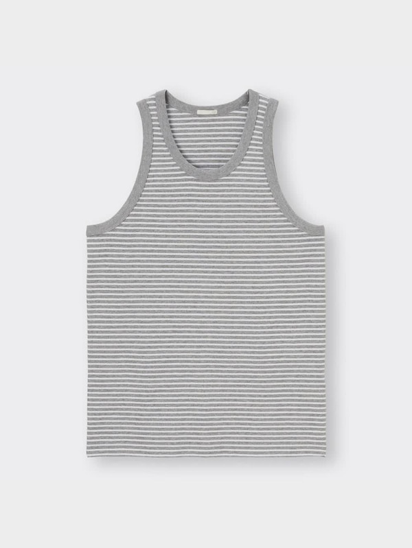 リブタンクトップ(ボーダー)