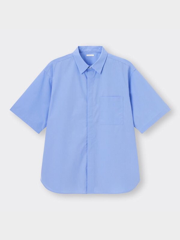 ブロードオーバーサイズシャツ(5分袖)+E