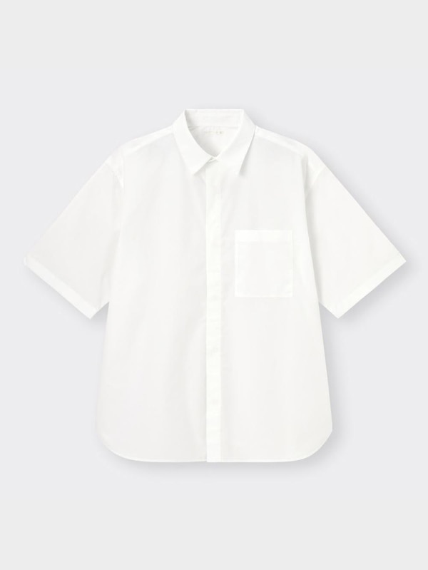 ブロードオーバーサイズシャツ(5分袖)+E