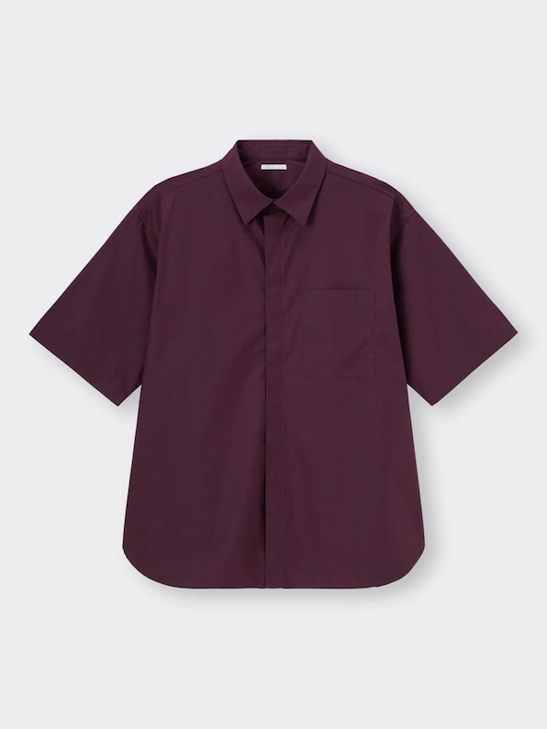 ブロードオーバーサイズシャツ(5分袖)+E