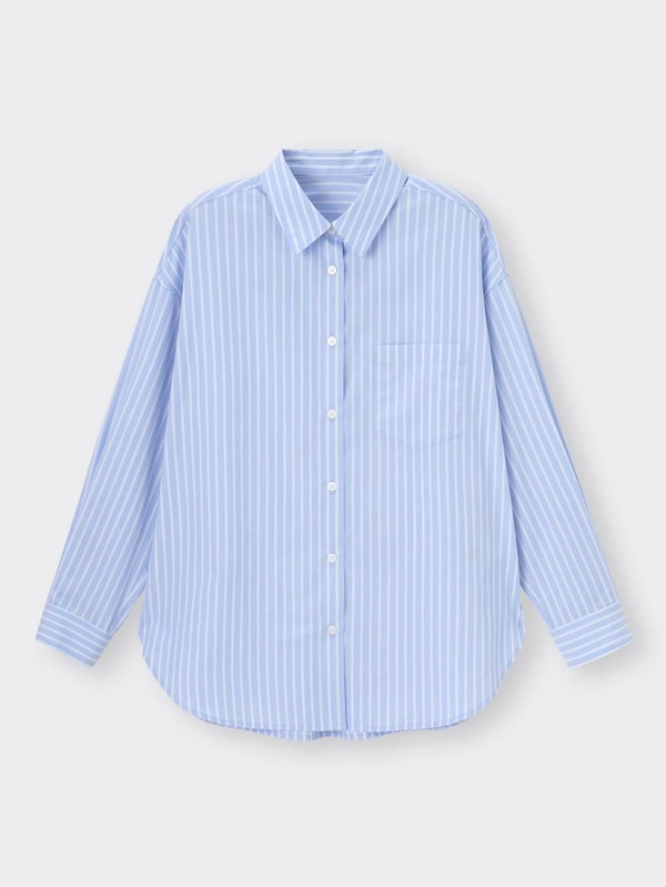 ストライプオーバーサイズシャツ(長袖)B