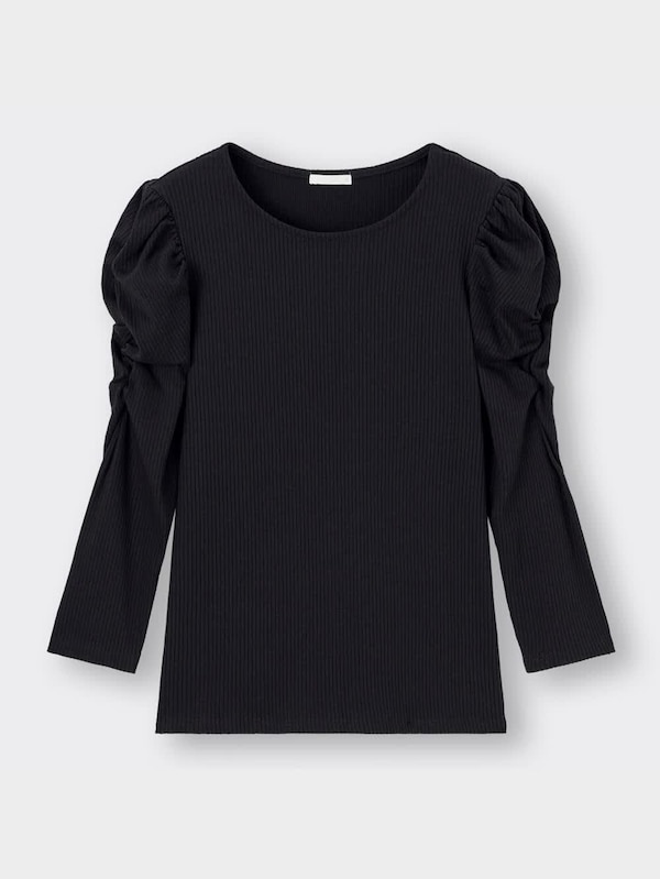 リブボリュームスリーブT(7分袖)Z+E