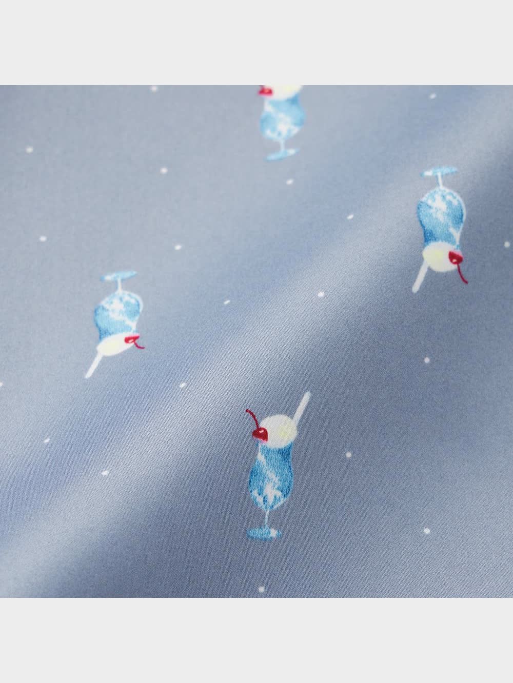 ナチュラルブーケ GU公式 | サテンパジャマ(半袖&ロングパンツ)(クリームソーダ)+X