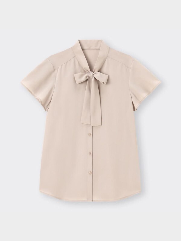 ボウタイブラウス(半袖)Z+X
