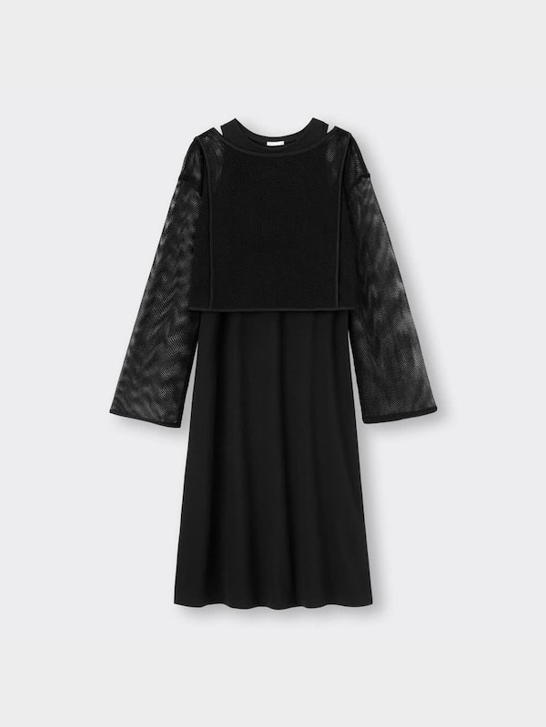 メッシュセットワンピース(ノースリーブ)OSA+EC(丈短め110cm～117cm)