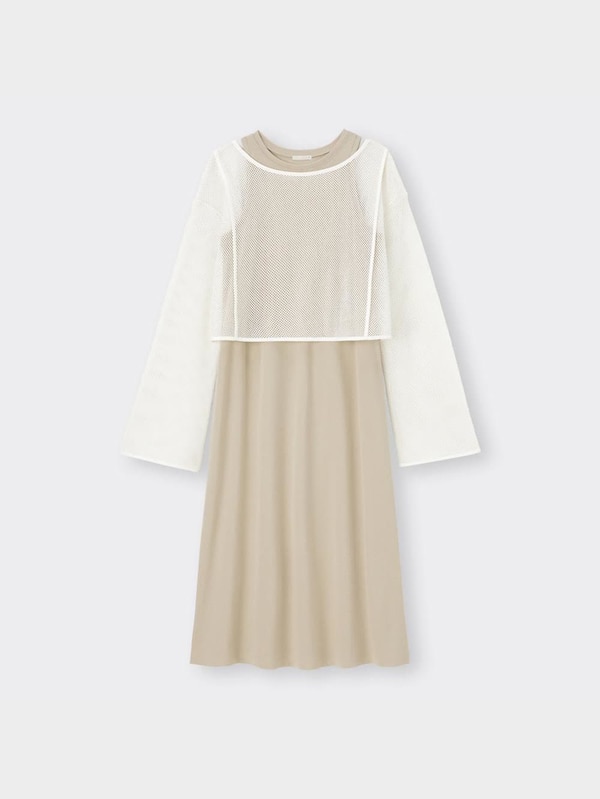 メッシュセットワンピース(ノースリーブ)OSA+EC(丈短め110cm～117cm)