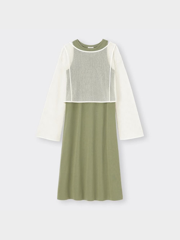 メッシュセットワンピース(ノースリーブ)OSA+EC(丈短め110cm～117cm)