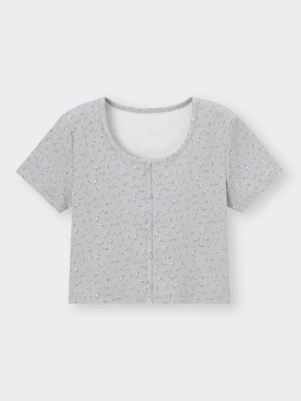 フラワープリントミニT(半袖)OSB+EC