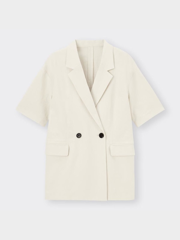 リネンブレンドテーラードジャケットOSA+EC(セットアップ可能)