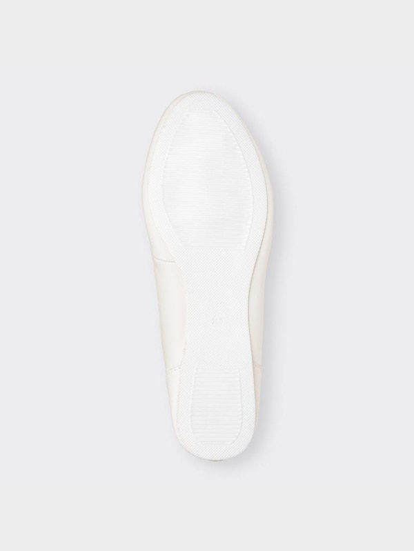 リアルレザーフラットシューズ+E