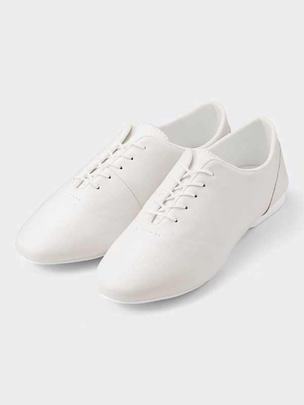 リアルレザーフラットシューズ+E