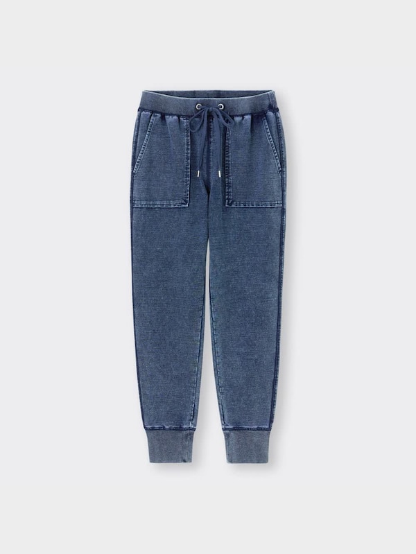 デニムスウェットイージーパンツ+X