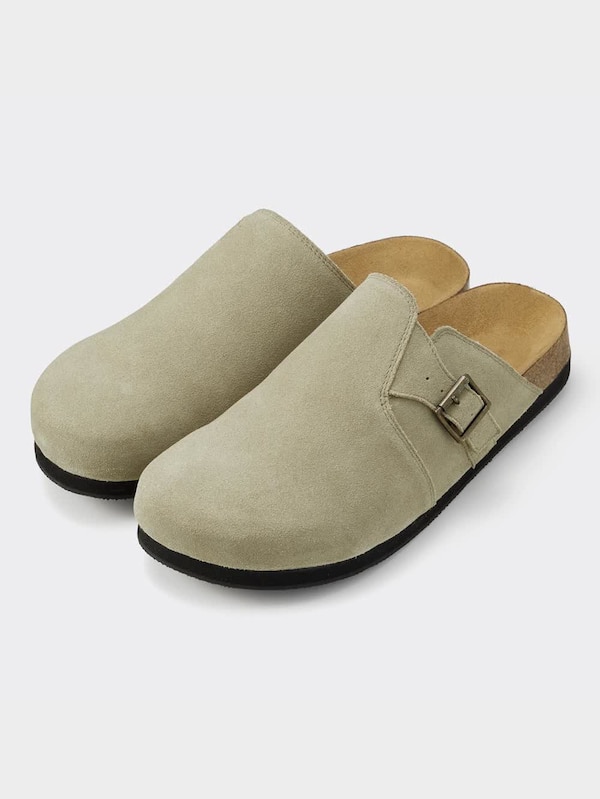 リアルレザークロッグサンダル