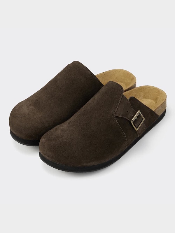 リアルレザークロッグサンダル