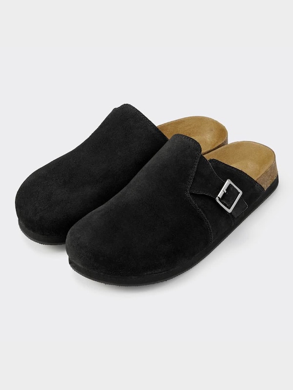 リアルレザークロッグサンダル