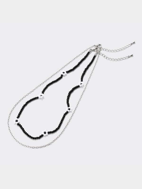 カラービーズネックレス