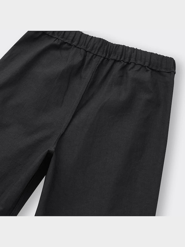 リネンブレンドプルオンパンツ+EC(丈長め80.0cm)(セットアップ可能)