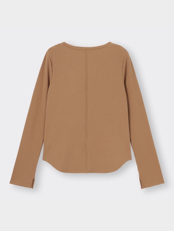 リブヘンリーネックT(長袖)Q+E