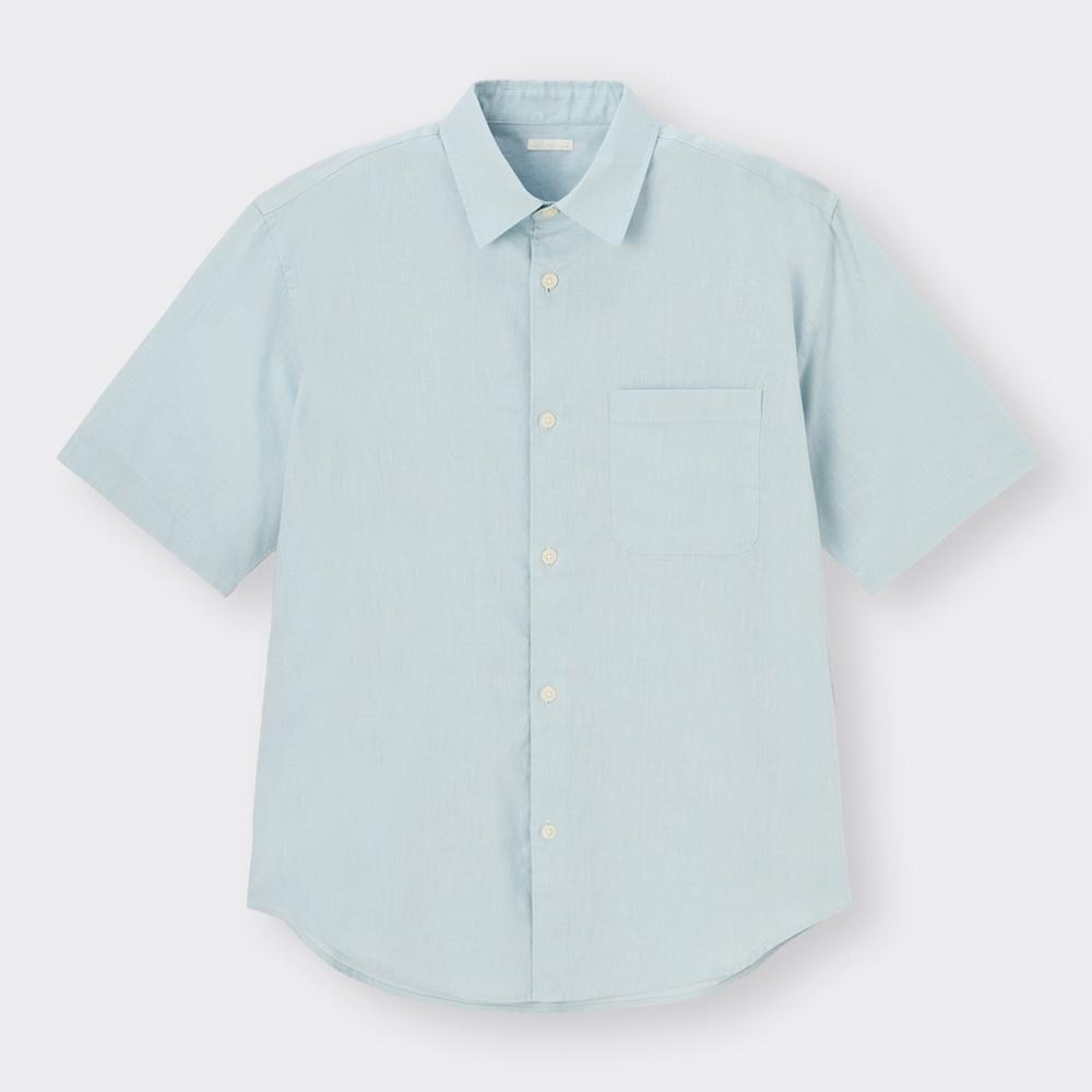 リネンブレンドシャツ(5分袖)+OS